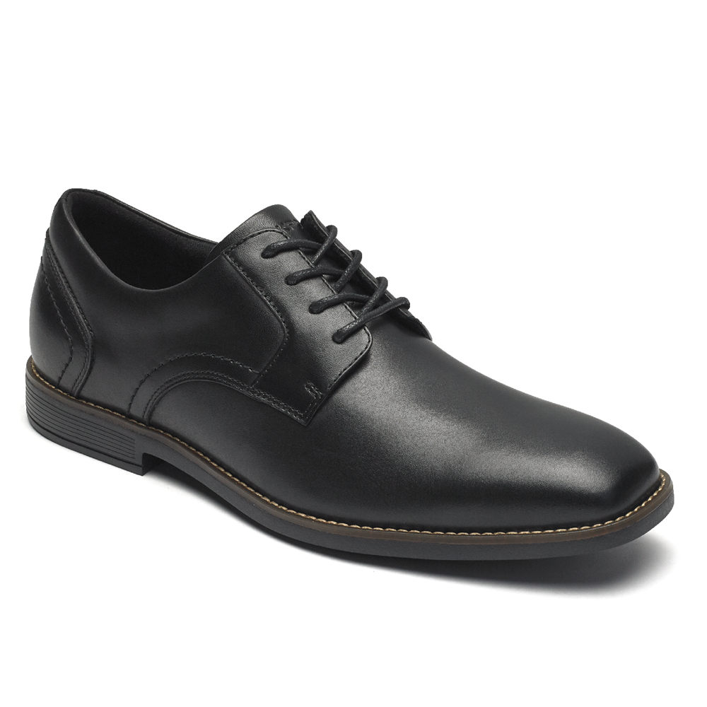 ロック ポート ウォーキング シューズ メンズ 黒 - Slayter Plain Toe Shoe - NZD159867